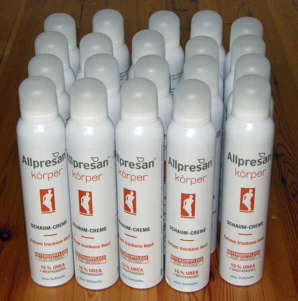 Allpresan Körper-Schaum-Creme Intensiv plus im Test