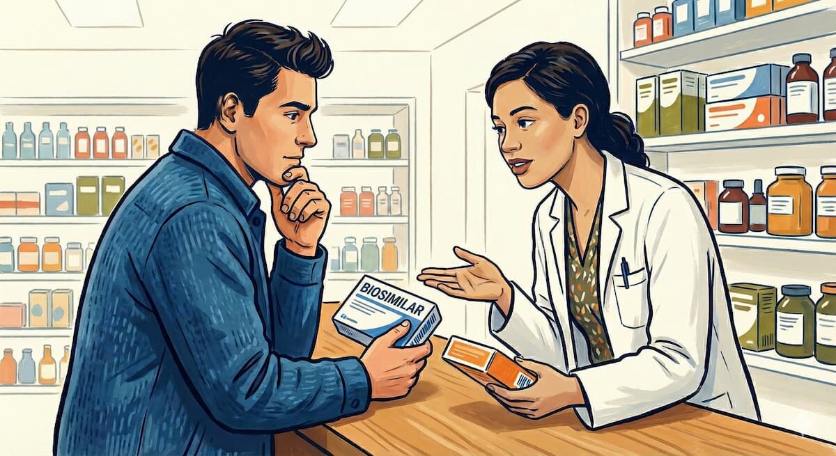 Mehr Informationen zu "Apotheken sollen künftig Biosimilars statt Original‑Biologika ausgeben – auch bei Psoriasis"