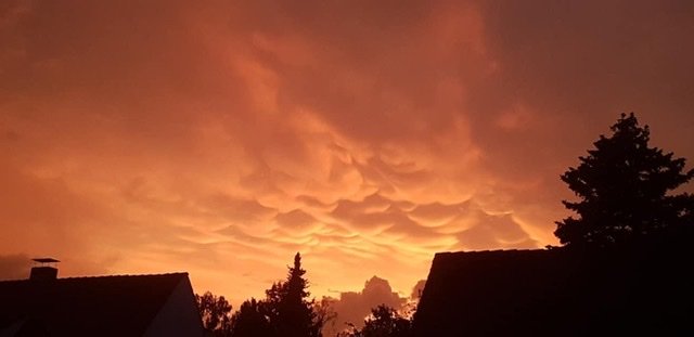 Abendrot bringt Wasser in den Sod