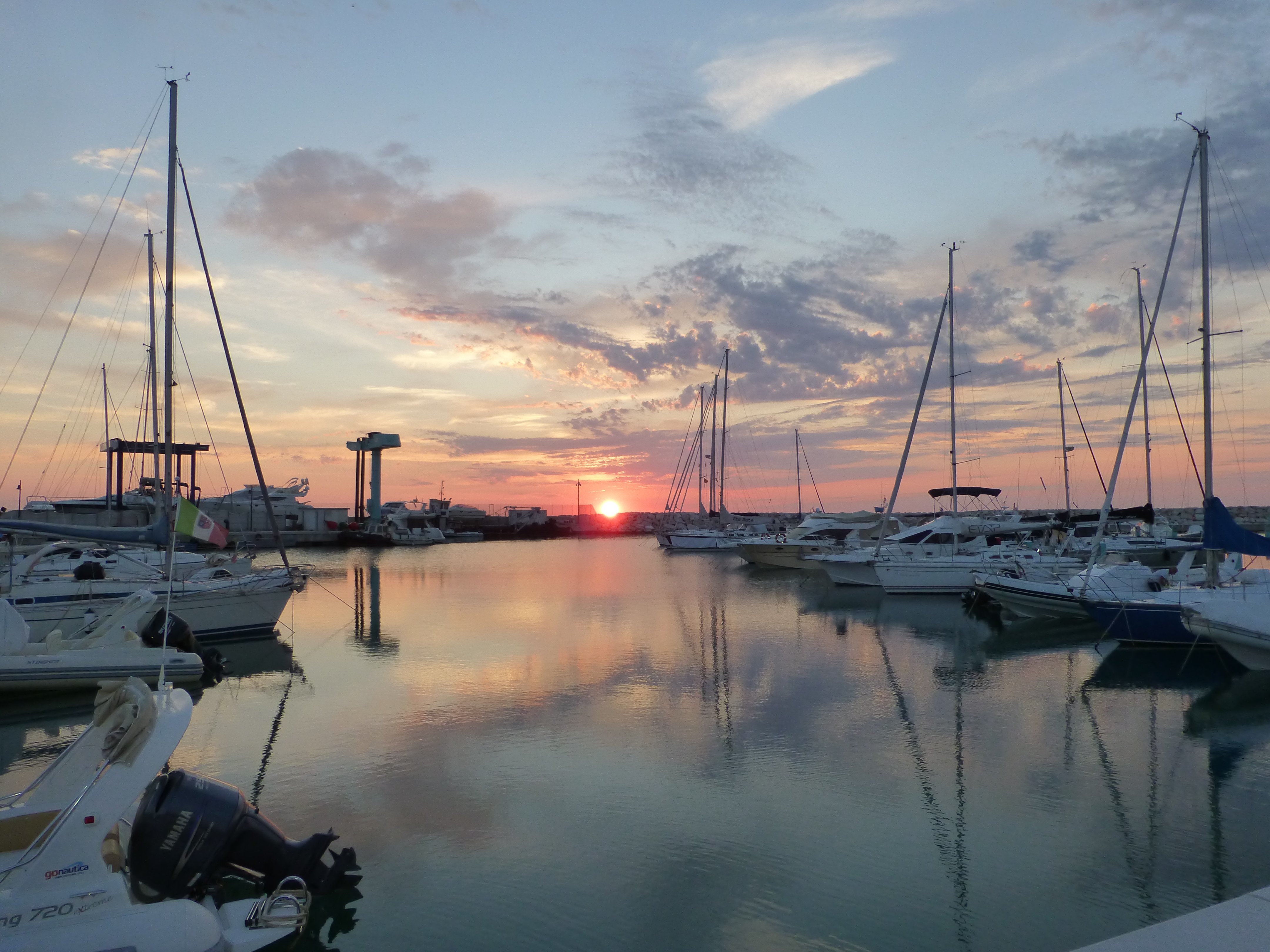 Abends am Hafen