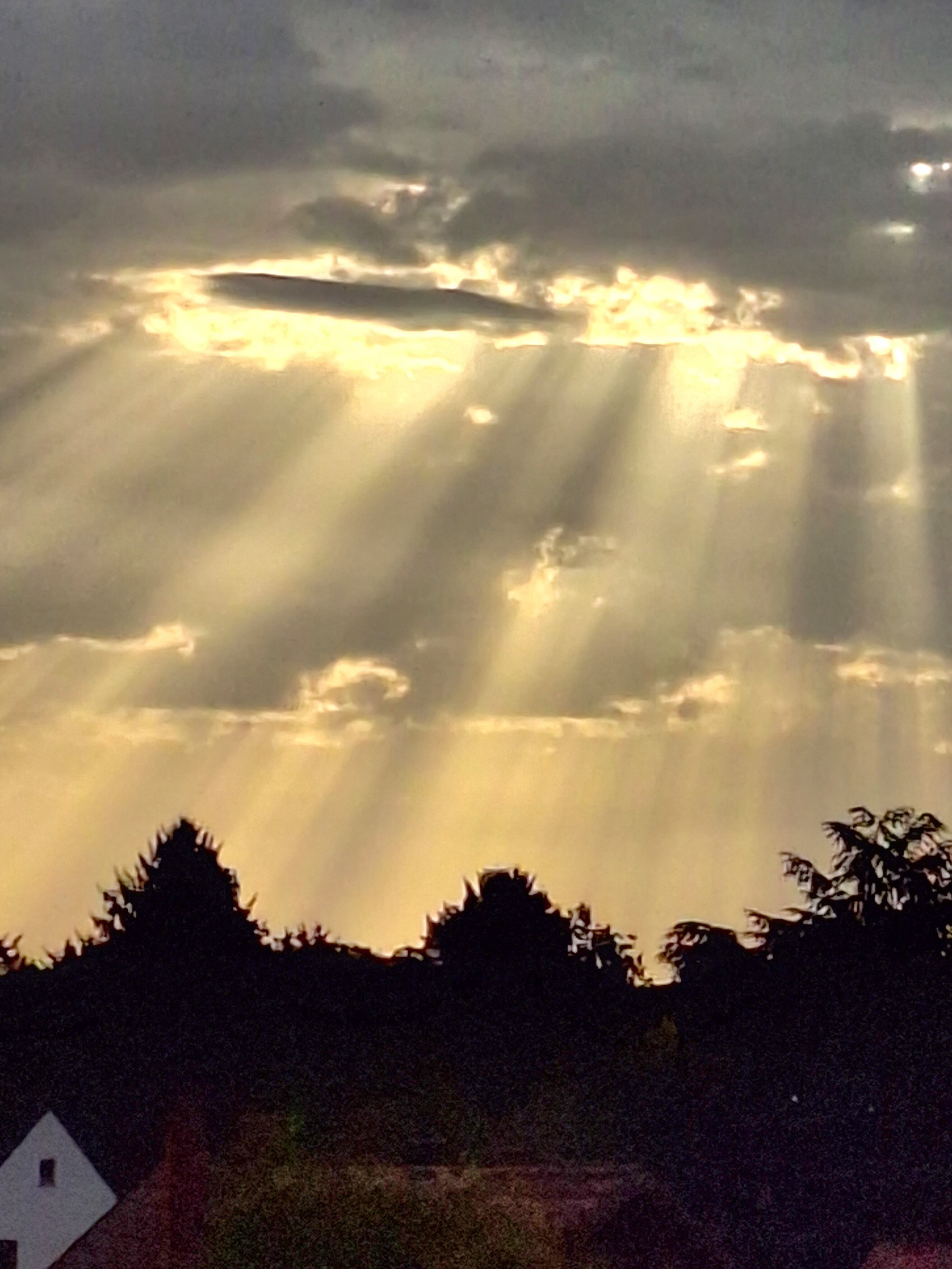 Wolkenorakel? oder die Landung der fliegenden Untertasse?