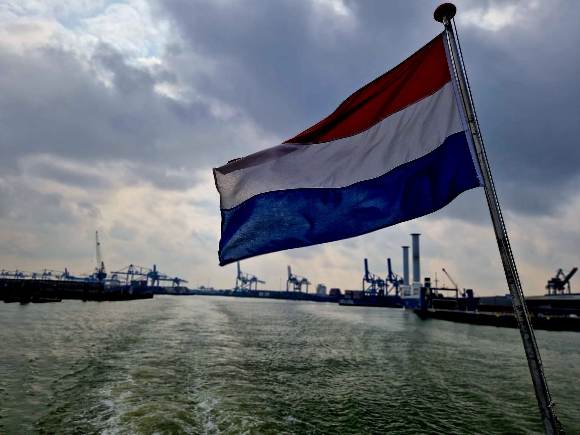 Im Hafen von Rotterdam