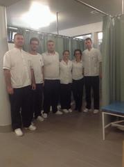 Personal in der Badeabteilung