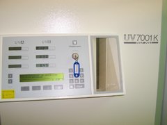 Hier wird alles für die UV-Bestrahlung eingestellt