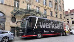 Tourbus von Bayer Leverkusen
