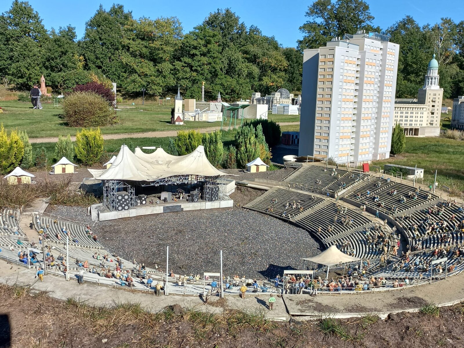 Stadion an der Wuhlheide im Modell