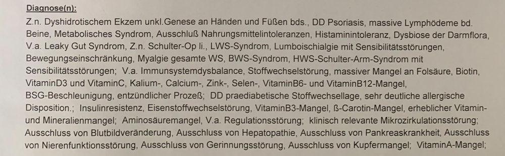 Diagnosen und Folgen