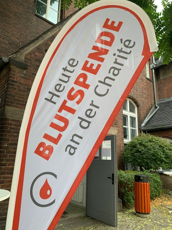 Blutspendedienst an der Charité in Berlin